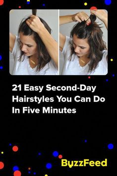 Tomorrow morning just got easier. Quick And Easy Hair Updos For Work, Easy 3rd Day Hairstyles, Easy Pulled Back Hairstyles For Medium Length Hair, How To Style Day 2 Hair, Easy Short Hair Ideas, Medium Updos Easy, Quick Second Day Hairstyles, Easy Hairdos For Shoulder Length Hair, Ideas To Style Short Hair