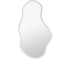 a mirror that is shaped like an eggplant with the shape of a human's head