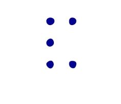 three dots are arranged in the same pattern