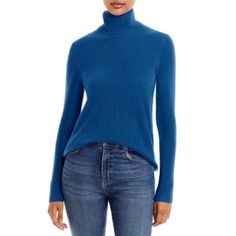 About This Item. Approx. 24" From Back Of Neck To Hem, Based On A Size Small Turtleneck, Long Sleeves, Extended Cuffs Rib-Knit Trim, Exposed Back Seam Cashmere Dry Clean We Ship Fast, And We Ship Out Same Business Day. We Do Not Accept Returns Over 30 Days Of Delivery Date. Refer To Ebay’s Return Policy To See If Item Is Eligible For Return. Features: Sweater Size: Womens S Condition: New With Tags Denim Tops Suitable For Fall, Denim Tops For Fall, Fitted Denim Blue Winter Top, Medium Wash Stretch Tops For Fall, Winter Fitted Denim Tops, Stretch Medium Wash Tops For Fall, Winter Denim Tops With Relaxed Fit, Casual Medium Wash Top For Winter, Washed Blue Tops For Fall