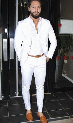 Men Tailored Suit, Linen Wedding Suit, Mens Prom, Mario Falcone, Mens White Suit, Beach Wedding Suits