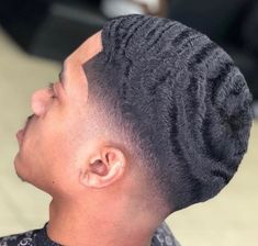 Drop Fade With Waves, Trim Inspiration, Temp Fade, Fade Hairstyle, Future Hairstyles