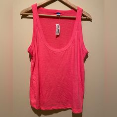 Nwt Old Navy Pink Tank Pink Tank, Navy Pink, Old Navy Tops, Navy Tops, Old Navy, Womens Tops, Leggings, Tank Tops, Navy