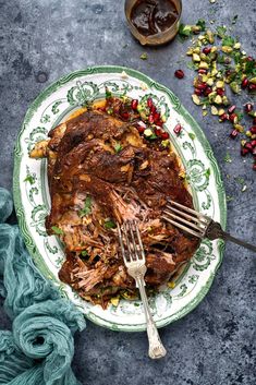 Give your taste buds a treat with my slow cooker lamb shoulder with pomegranate molasses. This simple crockpot lamb recipe uses just a handful of ingredients to create fall-apart tender lamb in a richly delicious gravy with the unmistakable sweet-tart flavor of pomegranate molasses. Leftover Turkey Soup, Molasses Recipes, Lamb Gyros, Turkey Soup Recipe, Searing Meat, Leafy Salad