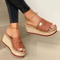 Heel height: Mid heels Material: pu Imported Product measurements:35(US4):Foot length 8.8 in36(US5):Foot length 9 in37(US6):Foot length 9.2 in38(US7):Foot length 9.4 in39(US8):Foot length 9.6 in40(US9):Foot length 9.8 in41(US10):Foot length 10 in42(US10.5):Foot length 10.2 in43(US11):Foot length 10.4 in Fashion Shoes Heels, Celtic Knots, Womens Sandals Wedges, Heel Slippers, Flip Flop Shoes, Fashion Heels, Platform Wedge Sandals, Open Toe Sandals, Womens Wedges