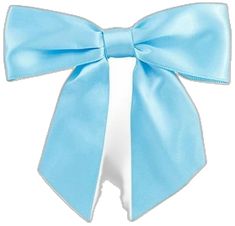 a light blue bow on a white background