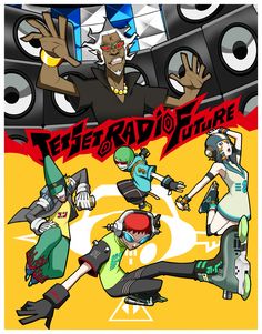 Dj Professor K Jet Set Radio, Jet Set Radio Mew, Jet Set Radio Wallpaper, Jet Set Radio Aesthetic, Jet Set Radio Art, Beat Jet Set Radio, Jet Grind Radio, Jetset Radio