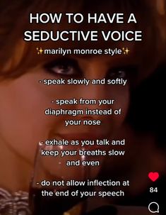 How To Behave Like A Lady, How To Get A Seductive Voice, Things To Make Him Blush, How To Become Sexier, Femfatale Aesthetic, How To Have Charisma, Maneater Tips, How To Feel Sexier, How To Be Sexier Tips