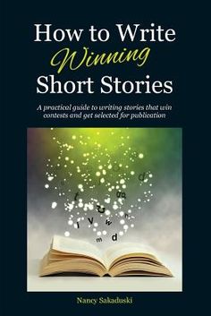 an open book with the title how to write winning short stories