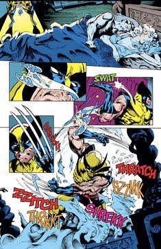 the wolverine comics page is shown in this image