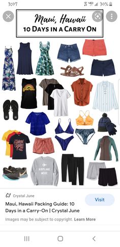 an image of many different types of clothes and clothing items on the app store's website