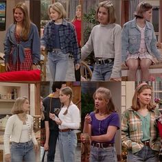 1990 Fashion Outfits, Mid 90s Fashion, Late 90s Fashion, 90s Teen Fashion, 90s Outfit Inspiration, Thrift List, Style Année 80, 80s Inspired Outfits, Dj Tanner