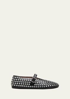 Get free shipping on ALAIA Leather Mary Jane Flats With Allover Studs at Bergdorf Goodman. Shop the latest luxury fashions from top designers. Alaia Sandals, Alaia Shoes, Jo Mercer, Leather Mary Jane Flats, Mary Jane Flats, Leather Mary Janes, Ballerina Flats, Bergdorf Goodman, Lambskin Leather