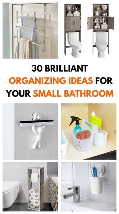 bathroom organization ideas for small bathrooms that are easy to do with the toilet paper dispenser