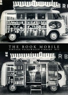 an old photo of the book mobile store