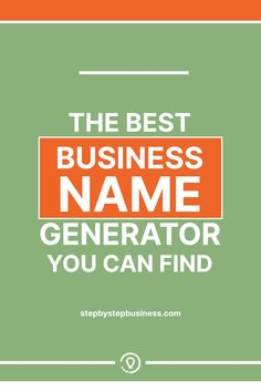 the best business name generator you can find