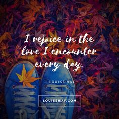 two pairs of blue shoes sitting on top of leaves with the words i notice in the love