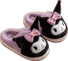 Cute Synthetic Slippers With Soft Sole, Cute Flat Indoor Slippers, Kawaii Non-slip Slippers With Round Toe, Cartoon Style Non-slip Slippers With Round Toe, Kawaii Non-slip Round Toe Slippers, Cartoon Style Non-slip Round Toe Slippers, Cute Non-slip Flat Slippers, Cute Indoor Slippers With Round Toe, Cute Flat Slippers With Soft Sole