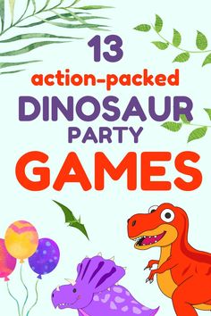 Preschool Dinosaur Games, Dinosaur Games For Preschoolers, Dinasour Birthday Games Party Activities, Birthday Dinosaur Games, Dinosaur Ring Toss, Dino Games For Kids Birthday Parties, Dinosaur Birthday Party Games Activities, Dinosaur Party Games For Toddlers, Dinosaur Birthday Activities