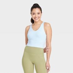 Women's Light Support V-neck Cropped Sports Bra - All In Motion™ : Target Sporty V-neck Crop Top For Sports, Sporty V-neck Sports Bra For Pilates, Compressive V-neck Activewear With Light Support, Medium Support V-neck Sports Bra For Gym, Athleisure V-neck Activewear With Light Support, Functional V-neck Activewear For Yoga, Functional V-neck Yoga Activewear, V-neck Sports Bra In Solid Color For Athleisure, Solid Color V-neck Sports Bra With Medium Support