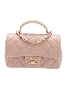 Chanel Top Handle BagBy Virginie ViardNeutrals LambskinInterlocking CC LogoGold-Tone HardwareFlat Handle & Chain-Link Shoulder StrapSingle Exterior PocketLeather Lining & Dual Interior PocketsTurn-Lock Closure at Front Chanel Top Handle Bag, Chanel Top Handle, Chanel Top, Handbag Handles, Chanel Bags, Handle Bag, Timeless Classic, Christmas List, Chanel Bag