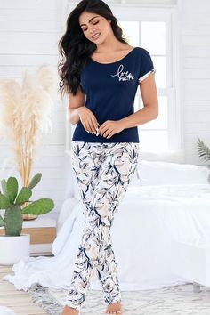 Graphic Long PJ Set - Etsy Cotton Short Sleeve Lounging Sets, Cotton Short Sleeve Loungewear Sets, Casual Stretch Sleepwear With Letter Print, Summer Cotton T-shirt For Lounging, Crew Neck Cotton Printed Sleepwear, Printed Cotton Crew Neck Sleepwear, Cotton Graphic Print Tops For Lounging, Stretch Cotton Short Sleeve Sleepwear, Trendy Cotton Stretch Sleepwear