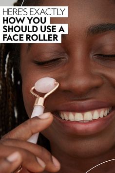 How To Use The Face Roller, When To Use Face Roller, How To Use A Face Roller, Face Roller How To Use, Face Roller Routine, Skin Care Products Aesthetic, Instant Wrinkle Remover, Face Rollers, Jade Rolling