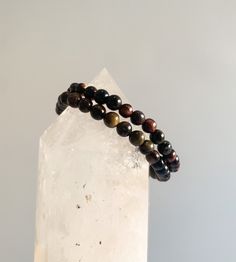 4MM, Tiger’s Eye Stretch Bracelet Brown 8mm Beads Bracelets For Everyday, Minimalist Brown Bracelets With Round Beads, Everyday Brown Bracelets With 8mm Beads, Everyday Brown 8mm Beads Bracelets, Tiger Eye Bracelet, Eye Bracelet, Tiger's Eye, Stretch Bracelet, Tiger Eye