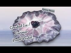 an ice tray with the words crumbled ice carminar pearl pastel on it