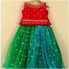 Kids Dress Patterns Party Wear, Embroidered Crown