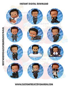 an image of the wedding party avatars for bobble head dolls and other personalized items