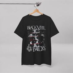 Black Veil Brides Unisex T-Shirt - Emo Rock Metal Band Merch for Gift - Escape The Fate, Of Mice and Men, Ice Nine Kills, AFI, MCR, BMTH Ice Nine Kills, Mice And Men, Ice Nine, Escape The Fate, Of Mice And Men, Veil Brides, Rock Metal, Black Veil Brides, Black Veil