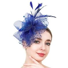 MRULIC headbands for women Fascinators Hat for Women Tea Party Headband Derby Wedding Cocktail Hair Clip C + One size - Walmart.com Wedding Headwear, Tea Party Wedding, Fascinator Hairstyles, Feather Hair Clips, Wedding Tea, Feather Wedding