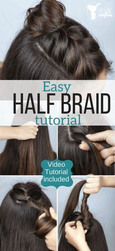 Easy & Flattering Hairstyles for Growing Girls
Headlines with Hairstyle Braided Hairstyle Tutorial Videos, Braid Hairstyle Tutorial, Half Braid, Easy Updo, Cute Video, Long Box Braids, Braid Hairstyle, Easy Updos, Hairstyle Tutorial