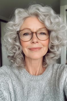 70 Hairstyles, Curly Crop, Auburn Balayage, Older Women's Hairstyles, Long Layered Cuts, Layered Bob Short, Wavy Lob, Hairstyles With Glasses, Honey Blonde Highlights