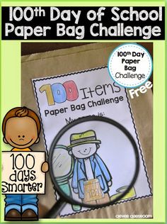 100th day of school idea freebie 100s Day, Top Teacher, Crafty Morning, February Ideas, 100 Day Celebration, Clever Classroom, Paper Duck, School Paper, Primary Teaching