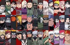 an image of many different anime characters