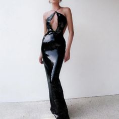 New In - OneLoveDress Halter Backless Dress, Halter Bodycon Dress, Gowns Dresses Elegant, Long Gown Dress, Elsa Hosk, Gisele Bundchen, Sequin Maxi, Sequin Maxi Dress, Langer Rock