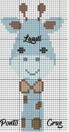 a cross stitch pattern with an image of a cartoon character in the form of a cow