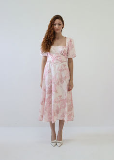 Meet the Open Meadows Spring Dress, inspired by the 1950's and vintage florals. Vintage Florals, Pink Love, Spring Dress, Floral