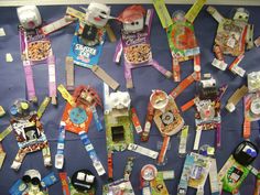 a bulletin board covered in lots of different items