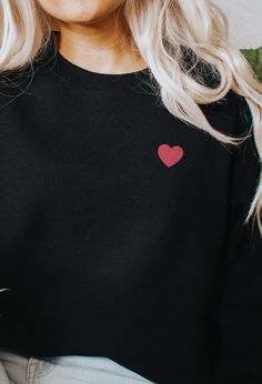 This Pink Heart Sweater is everything you've dreamed of and more. It feels soft and lightweight, with the right amount of stretch. It's comfortable and flattering for both men and women. * 100% combed and ring-spun cotton (Heather colors contain polyester) * Ash color is 99% combed and ring-spun cotton, 1% polyester * Heather colors are 52% combed and ring-spun cotton, 48% polyester * Athletic and Black Heather are 90% combed and ring-spun cotton, 10% polyester * Heather Prism colors are 99% com Cute Heart Print Crew Neck Sweater, Cute Long Sleeve Sweater For Valentine's Day, Cute Long Sleeve Valentine's Day Sweater, Cute Heart Print Tops For Fall, Valentine's Day Long Sleeve Sweater With Heart Graphic, Cute Fall Tops With Heart Graphic, Cute Heart Graphic Tops For Fall, Cozy Crew Neck Top With Heart Print, Trendy Heart Graphic Sweatshirt For Winter