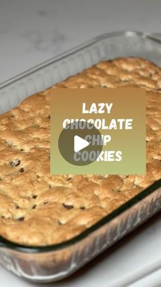 Leslie Weiser | Decorating, Recipes &  More on Instagram: "Lazy Chocolate Chip Cookies Ready for a super simple, sweet treat? These cookies come together in minutes!
Ingredients:
* 1 box yellow cake mix
* 1 stick melted butter (1/2 cup)
* 2 eggs
* 1 bag chocolate chips
Instructions:
1. Preheat oven to 375°F.
2. In a bowl, mix together the cake mix, melted butter, and eggs until smooth.
3. Stir in the chocolate chips.
4. Pour the batter into a greased 9x13 pan and spread it evenly.
5. Bake for 20 minutes, or until golden on top.
Let them cool a bit (if you can wait!), then cut and enjoy!
#chocolatechipcookies  #easycookies #4ingredients #lazyrecipe #bakingfun" Chocolate Chip Pan Cookies, Lazy Cake Cookies, Football Season Food, Easy Chocolate Chip Cookies, Cookie Brownie Bars, Yellow Cake, Yellow Cake Mixes