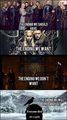 the game of thrones is shown in three different languages, with one saying that they are