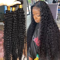 Brand Name Lumiere Hair Hair Type Deep Wave? 3 Bundles Deal Material 100% Human Hair(10A Grade), Cut from One Hair Donor Weight Bundles 95-100g, Closure 40-50g, Frontal 60-70g Weft Double Machine Weft Advantage No Shedding,Tangle Free, Soft, Bouncy Hair Texture Human Hair?Bundles?Deal Dyed/Restyled Yes, Can Be Dyed Or Bleached Hair Length 8inch-40inch are available, Very Soft, Healthy and thick Payment Accept Debit/Credit Card or PayPal or Klarna pay in 4 Contact Us Email: service@lumierehairs.c Deep Wave Weave Hairstyles, Deep Wave Brazilian Hair, Brazilian Curly Hair, Hair Indian, Bouncy Hair, Brazilian Hair Weave, Deep Wave Hairstyles, Dull Hair, Human Hair Bundles