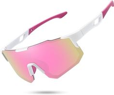 Prepare for your outdoor adventures with the stylish and functional STORYCOAST Polarized Sports Sunglasses featuring a chic White Frame/Pink Mirror Lens. Designed for both men and women, these sunglasses offer exceptional protection and clarity, perfect for a wide range of outdoor activities. Key Features: TAC HD Polarized Lens: The Pink Mirror Lens provides superior UV400 protection, shielding your eyes from harmful UVA and UVB rays while offering enhanced clarity and reduced glare for optimal Modern Pink Shield Sunglasses With Polarized Lenses, Pink Shield Sunglasses For Summer Outdoor, Pink Anti-reflective Sports Sunglasses, Pink Anti-reflective Shield Sunglasses For Outdoor, Modern Pink Shield Sunglasses For Outdoor, Pink Anti-reflective Sunglasses For Outdoor, Modern Pink Sunglasses For Outdoor, Trendy Pink Sunglasses For Outdoor, Trendy Pink Outdoor Sunglasses