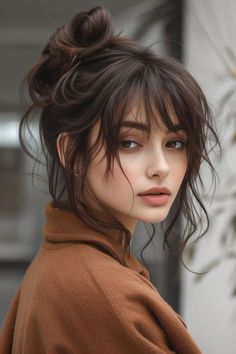 Long Hair U Shape, Messy Hair Girl, Coffee Hair, Girls Art, Haircuts Straight Hair, Messy Hair, Hair Girl, Haircuts For Long Hair, Hair Reference