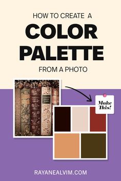 how to create a color palette from a photo