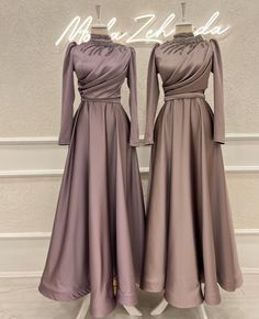 Dress Satin Hijab Bridesmaid, Gaun Satin Dresses, Satin Dresses Hijab, Bridesmaid Dresses Hijab Satin, Pink Brides Maid Dresses, Bee Fashion, Braidsmaid Dresses