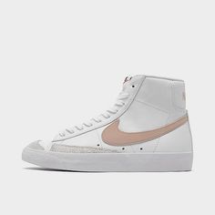 Women's Nike Blazer Mid '77 Casual Shoes | Finish Line Nike Blazer Mid 77 Women, Nike Rosa, Nike Blazer Mid 77 White, Blazer Shoes, Blazer 77, Blazer Mid 77 Vintage, Gymnastics Shoes, Stefan Janoski, Nike Blazer Mid 77